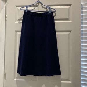 saint john long skirt navy blue size 8